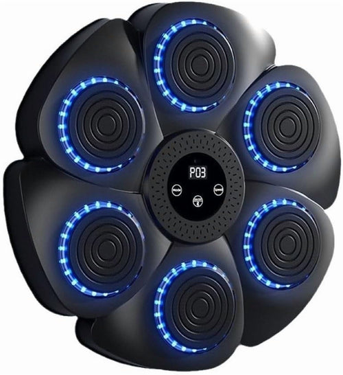 2025 Upgraded Music Boxing Machine for Adults and Kids, Large Size Wall Mounted Boxing Training Equipment with Gloves, Punching Bag for Home, Office, and Gym, 9 Modes & 9 Speeds(Black)